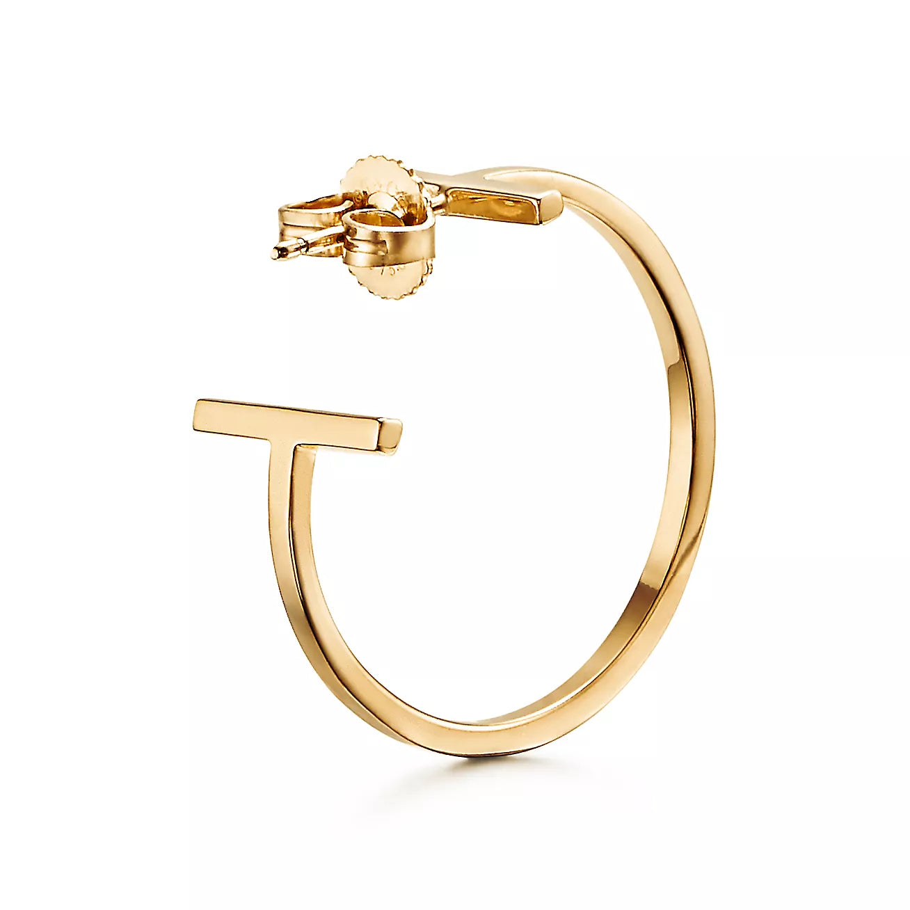 Diamor 18K T Hoop Earrings