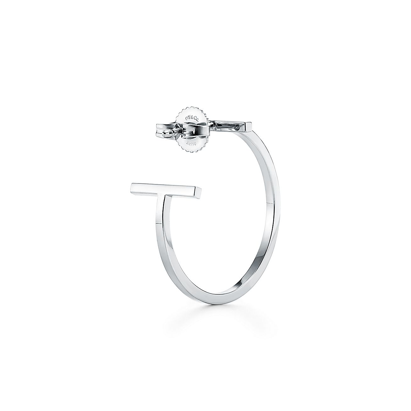 Diamor 18K T Hoop Earrings