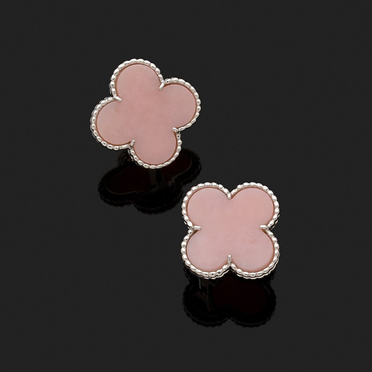 Diamor 18K Magic Alhambra Pink Opale Earrings