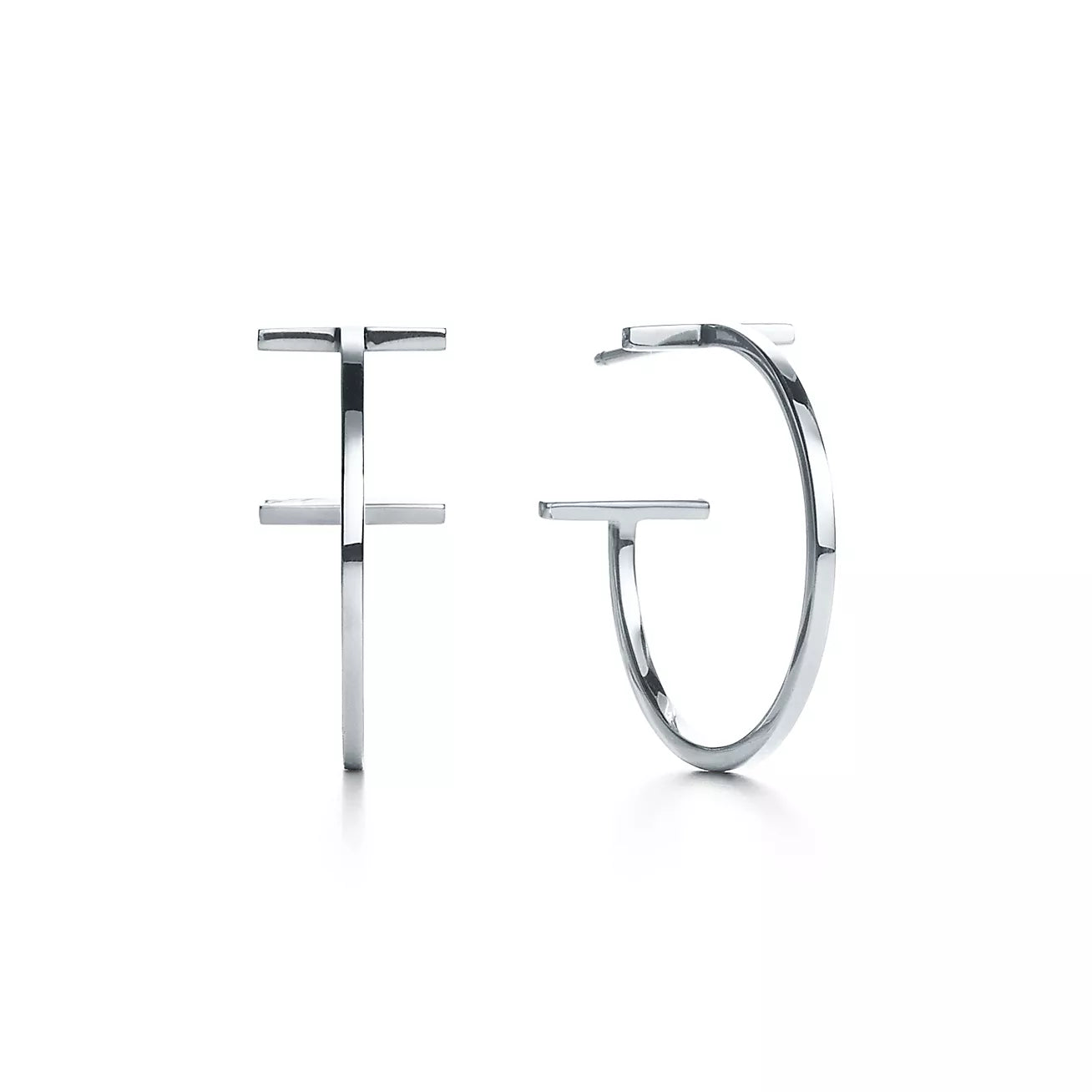 Diamor 18K T Hoop Earrings