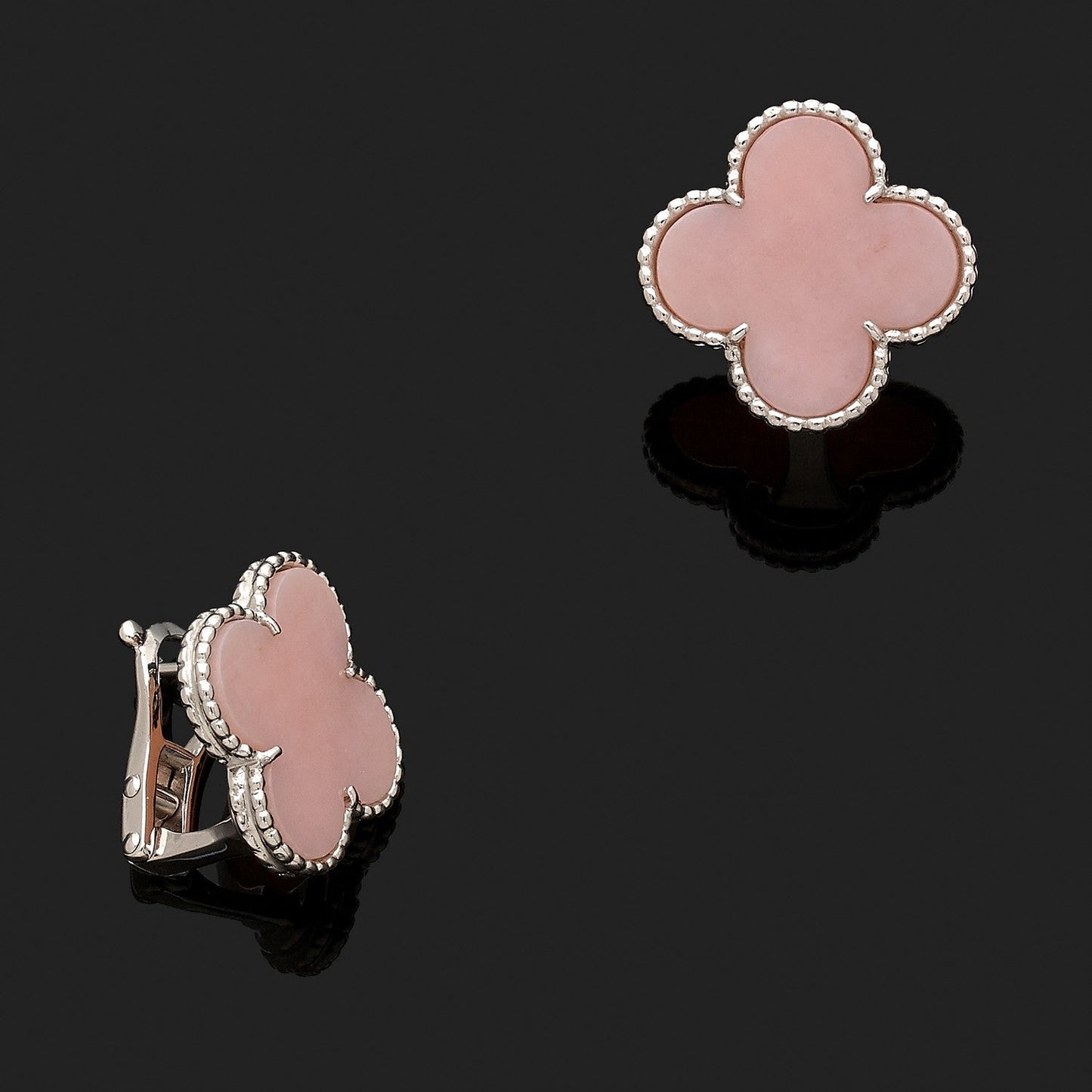 Diamor 18K Magic Alhambra Pink Opale Earrings