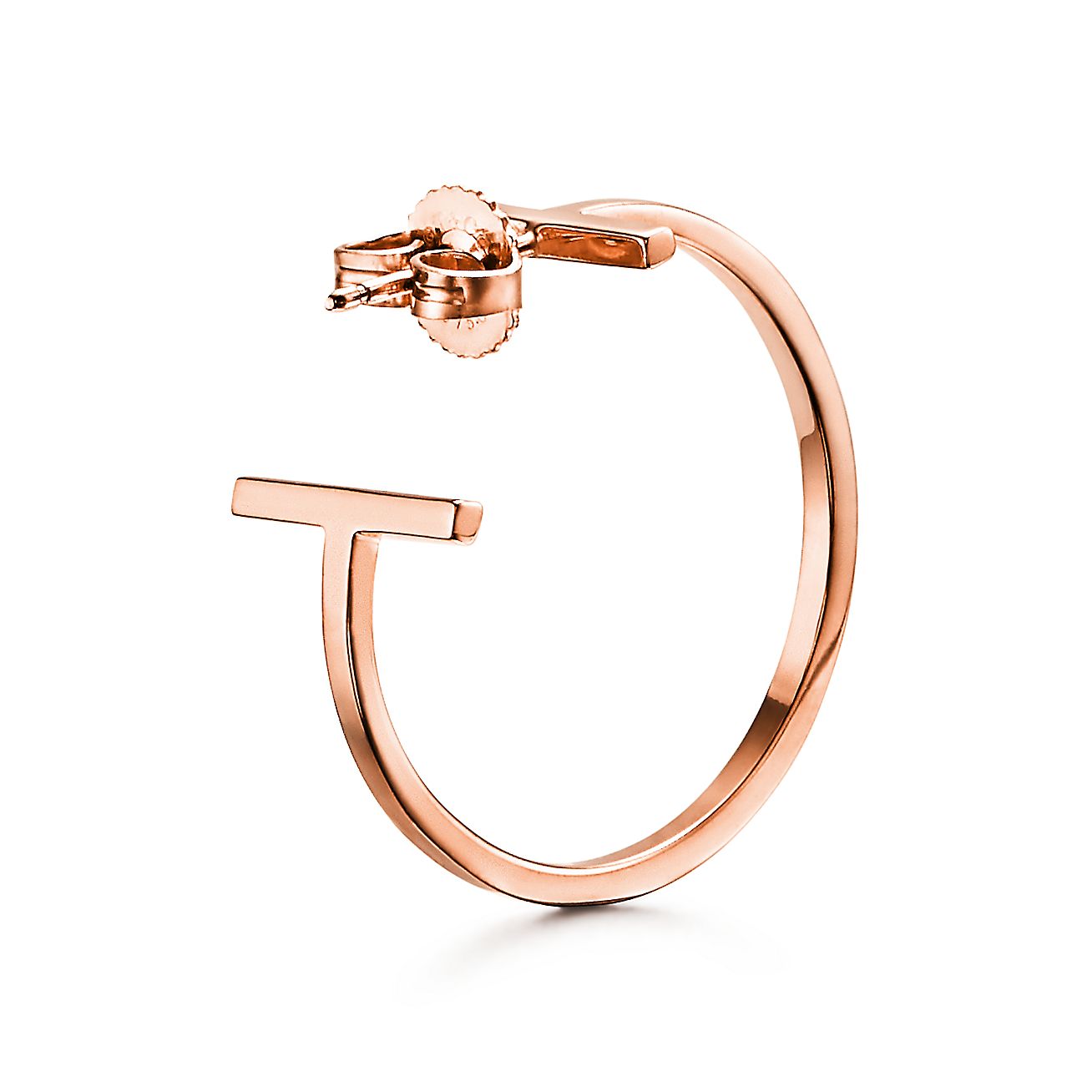 Diamor 18K T Hoop Earrings