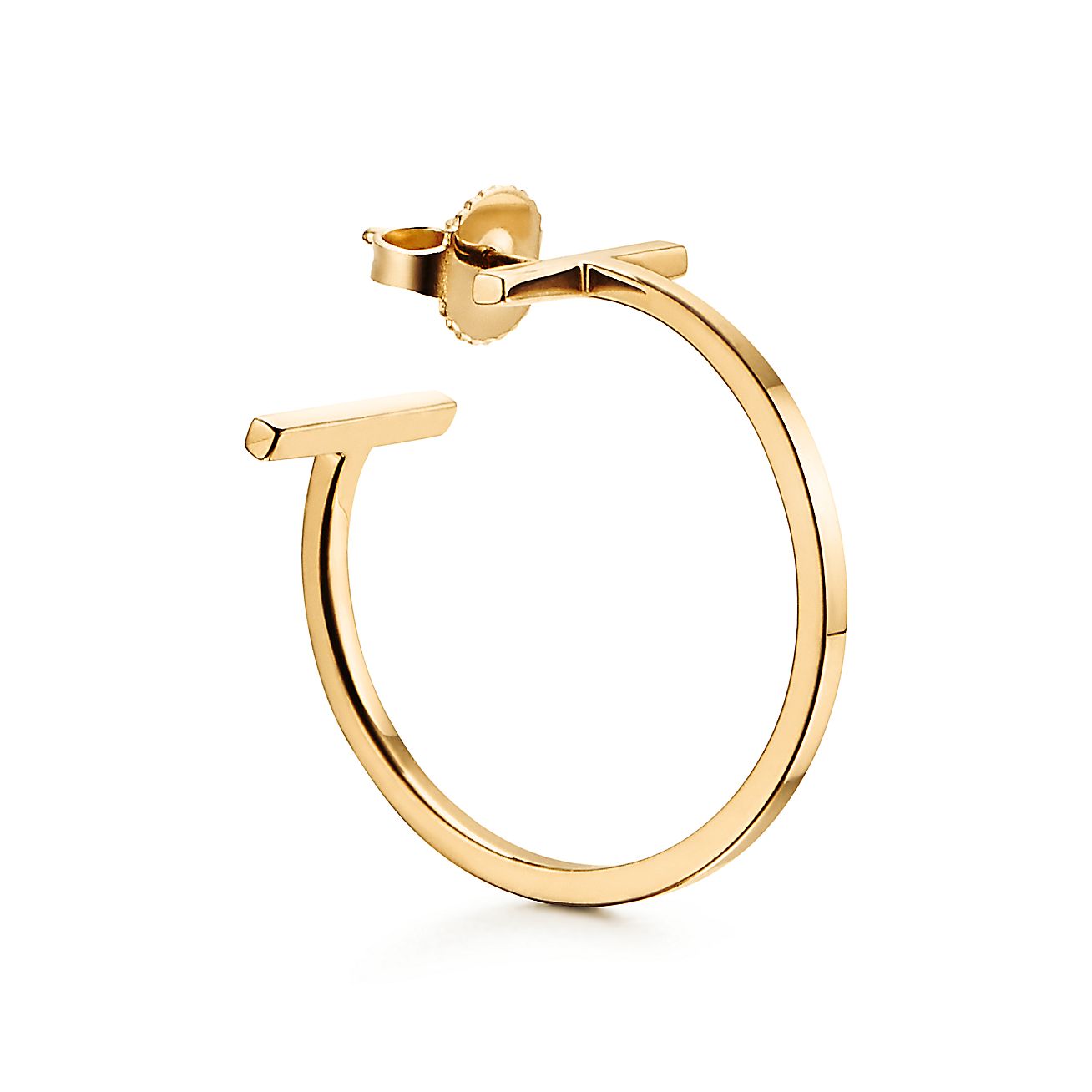 Diamor 18K T Hoop Earrings
