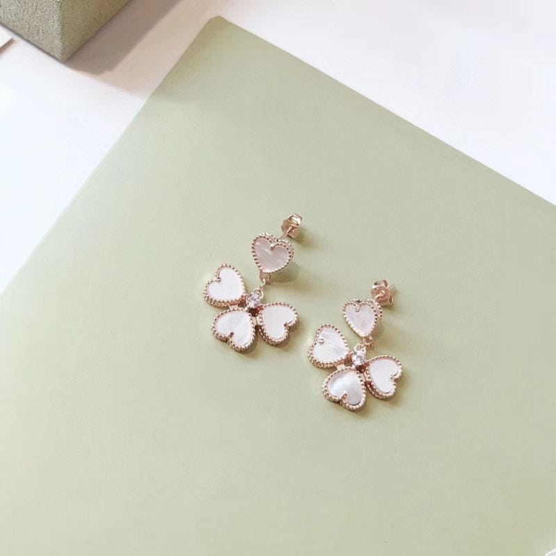Diamor 18K Sweet Alhambra Effeuillage Earrings