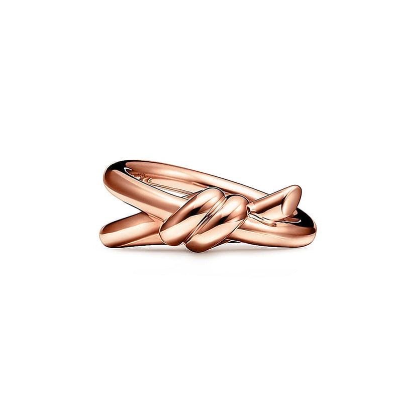 Diamor 18K Knot Double Row Ring