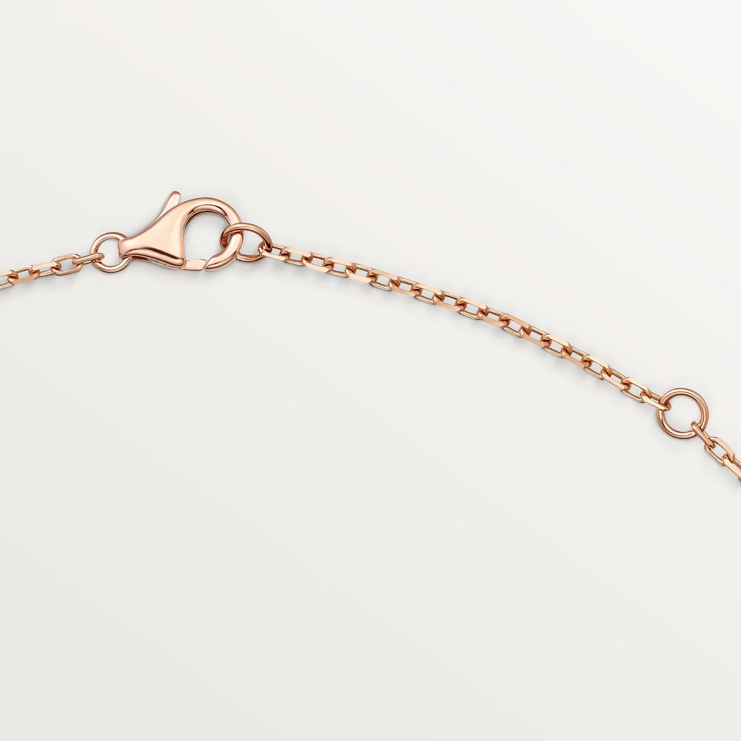 Diamor 18K Love Pendant Necklace, Double-Ring, Diamond-Paved