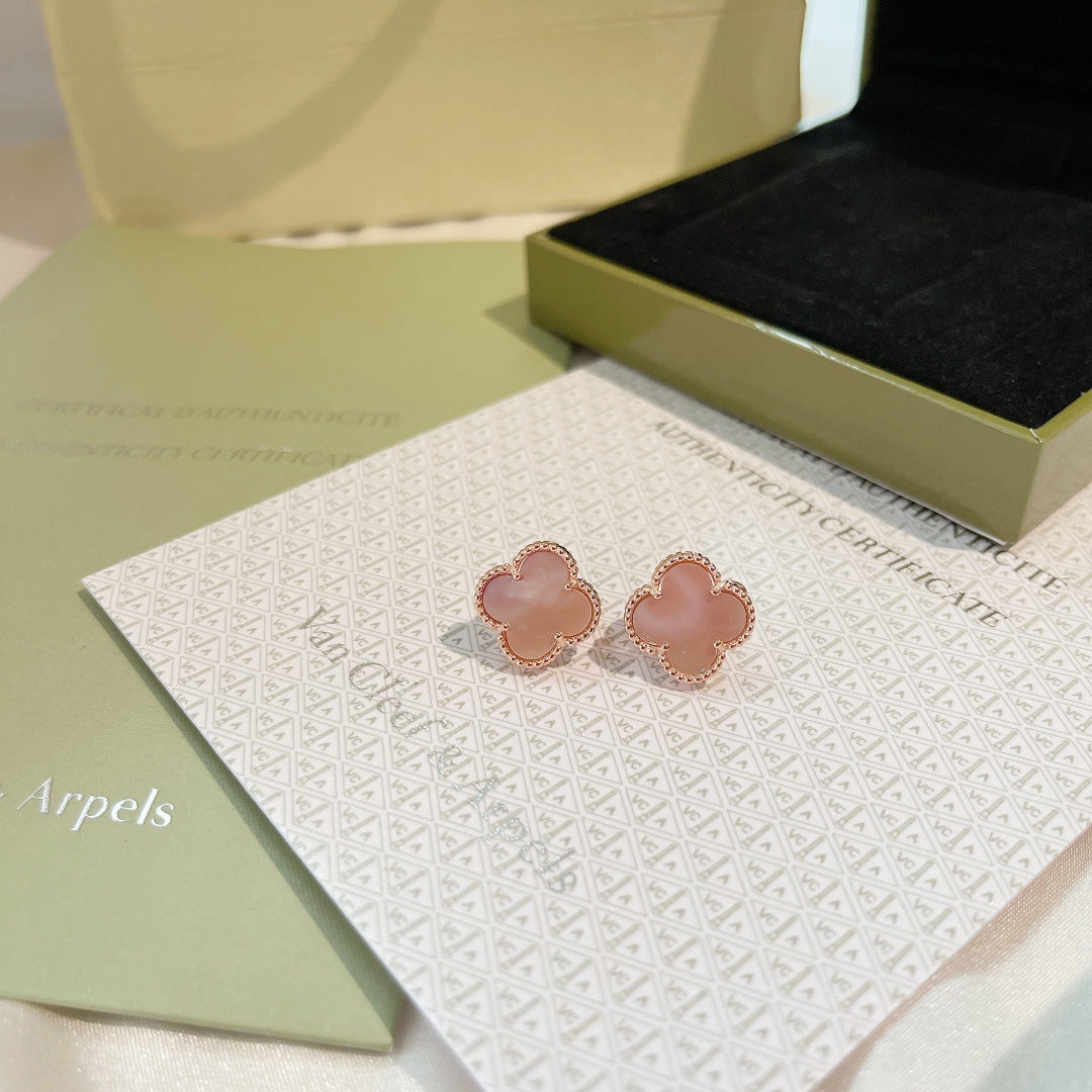 Diamor 18K Magic Alhambra Pink Opale Earrings