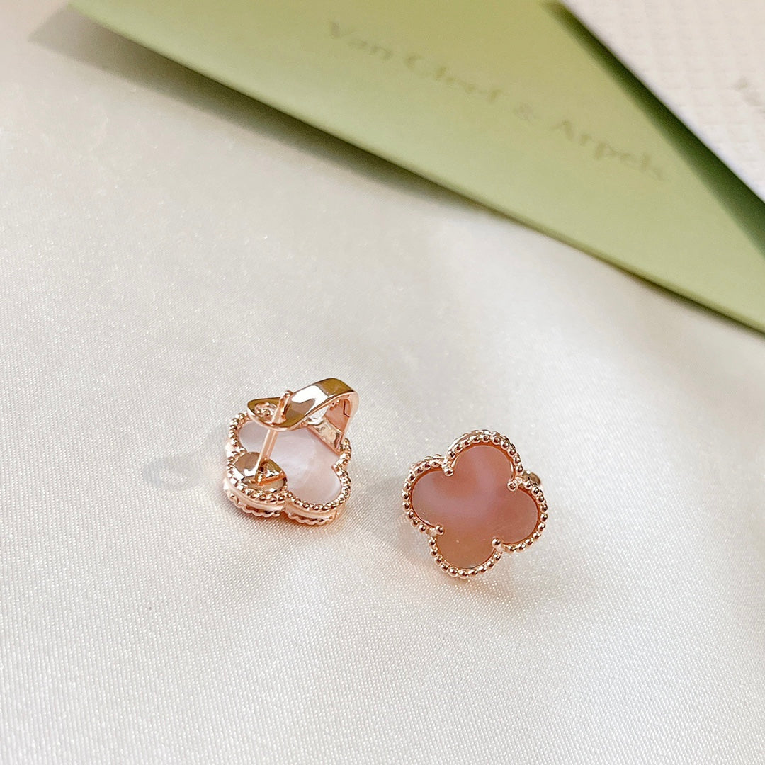 Diamor 18K Magic Alhambra Pink Opale Earrings