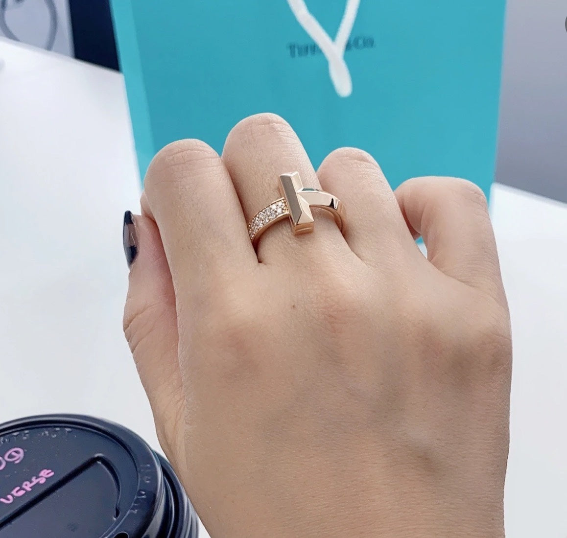 Diamor 18K T T1 Diamonds Ring