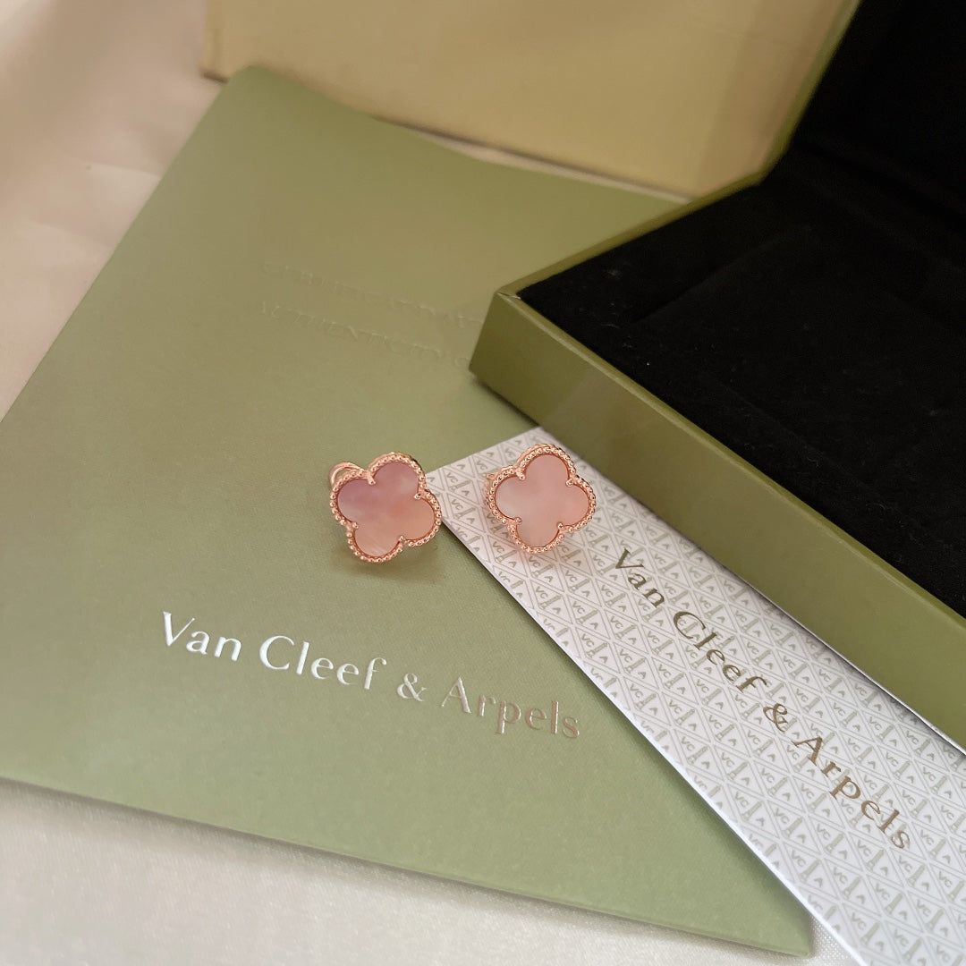Diamor 18K Magic Alhambra Pink Opale Earrings