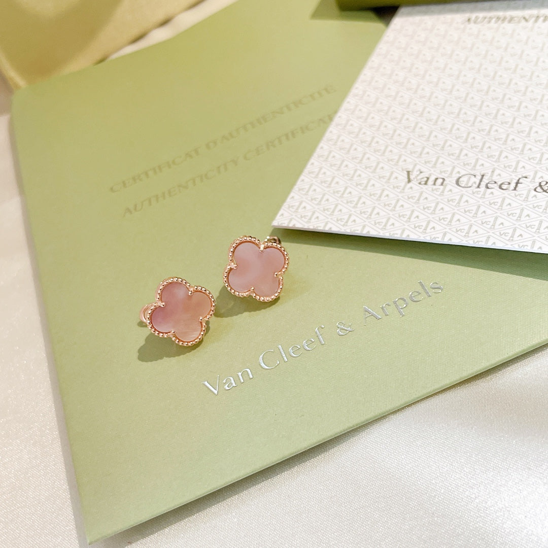 Diamor 18K Magic Alhambra Pink Opale Earrings