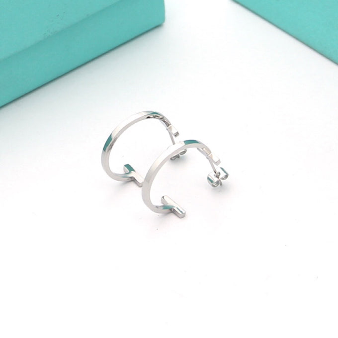 Diamor 18K T Hoop Earrings