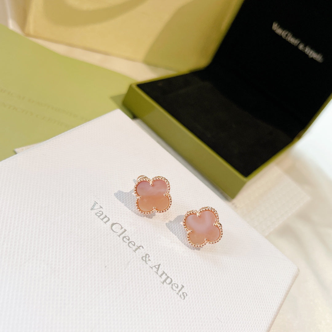 Diamor 18K Magic Alhambra Pink Opale Earrings
