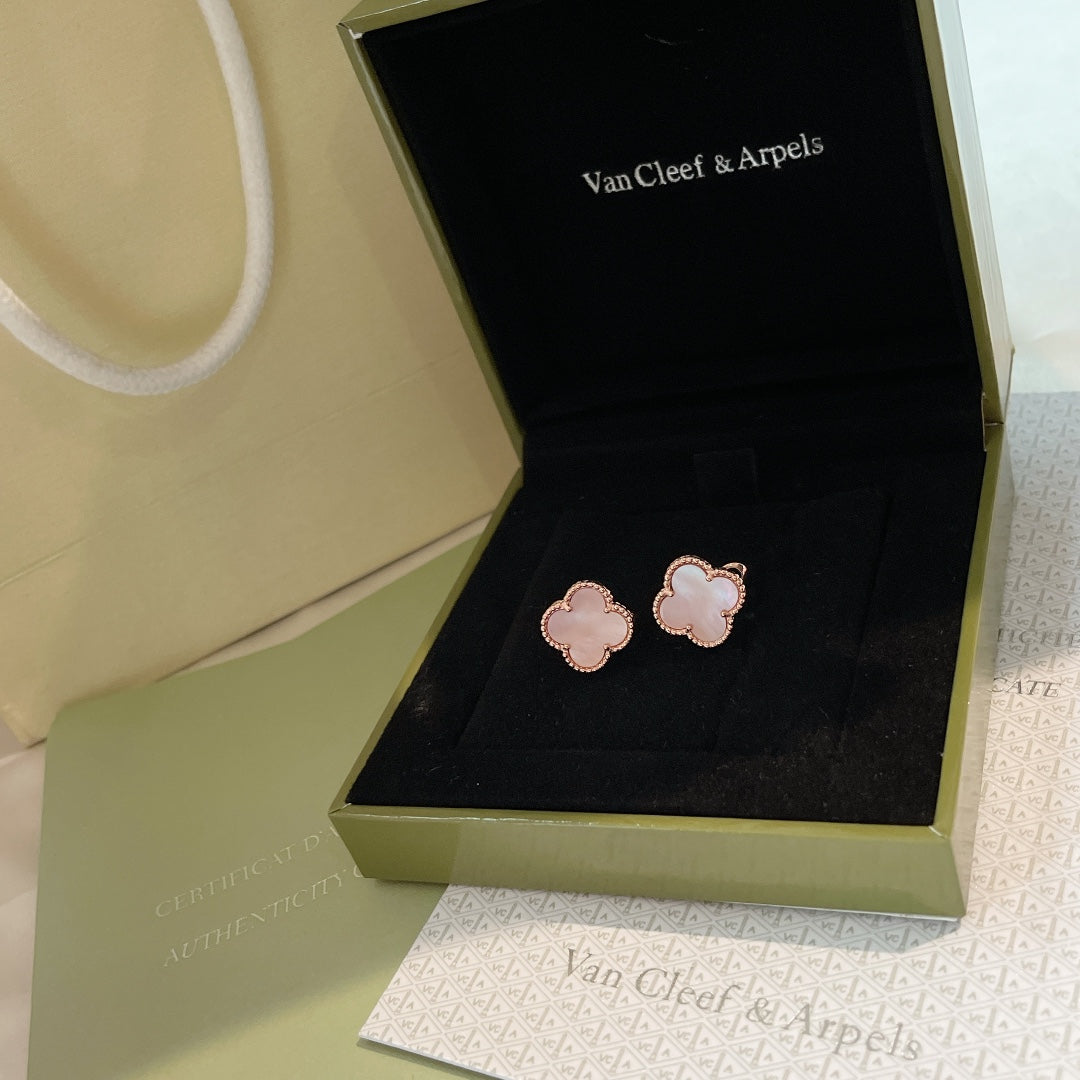 Diamor 18K Magic Alhambra Pink Opale Earrings