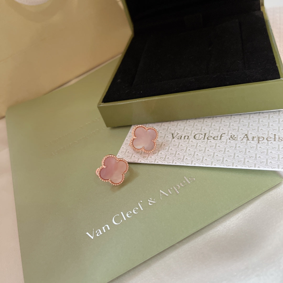 Diamor 18K Magic Alhambra Pink Opale Earrings