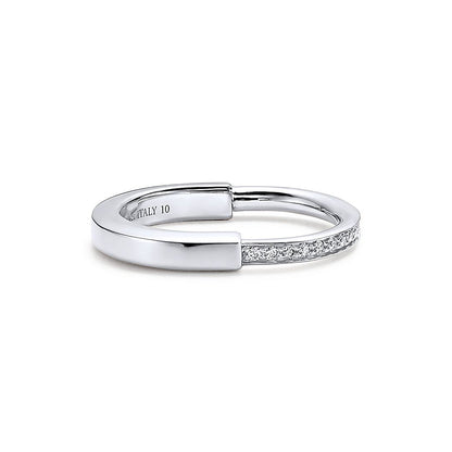 18K T Lock Diamonds Yellow Gold Ring