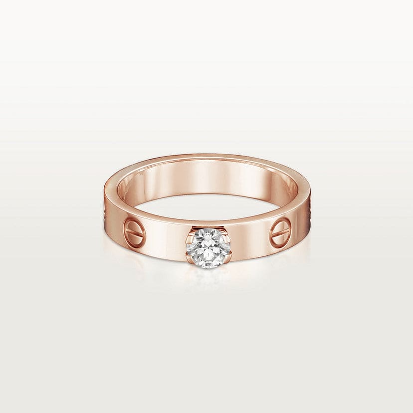 18K Love Solitaire Ring