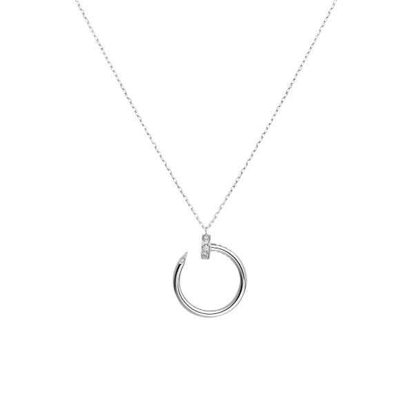 18K Cartier Juste Un Clou Diamond Necklace