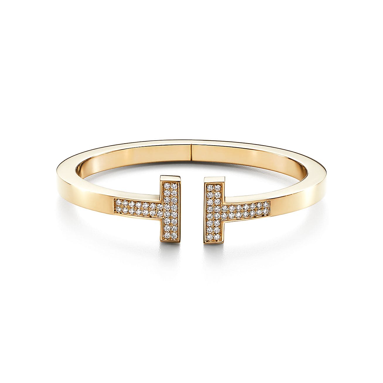 18K T Diamond Square Bracelet