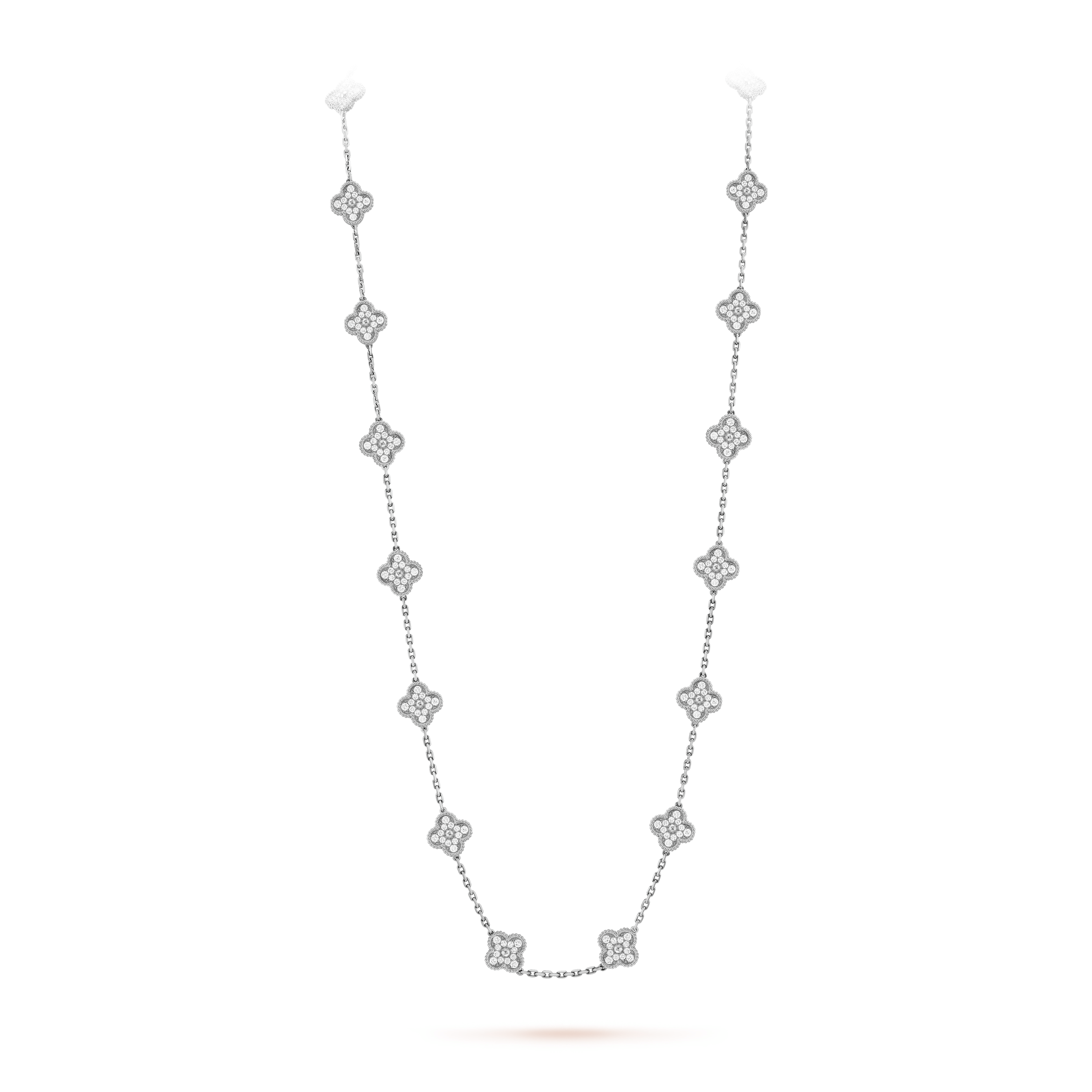 18K Vintage Alhambra 20 Motifs Long Necklace