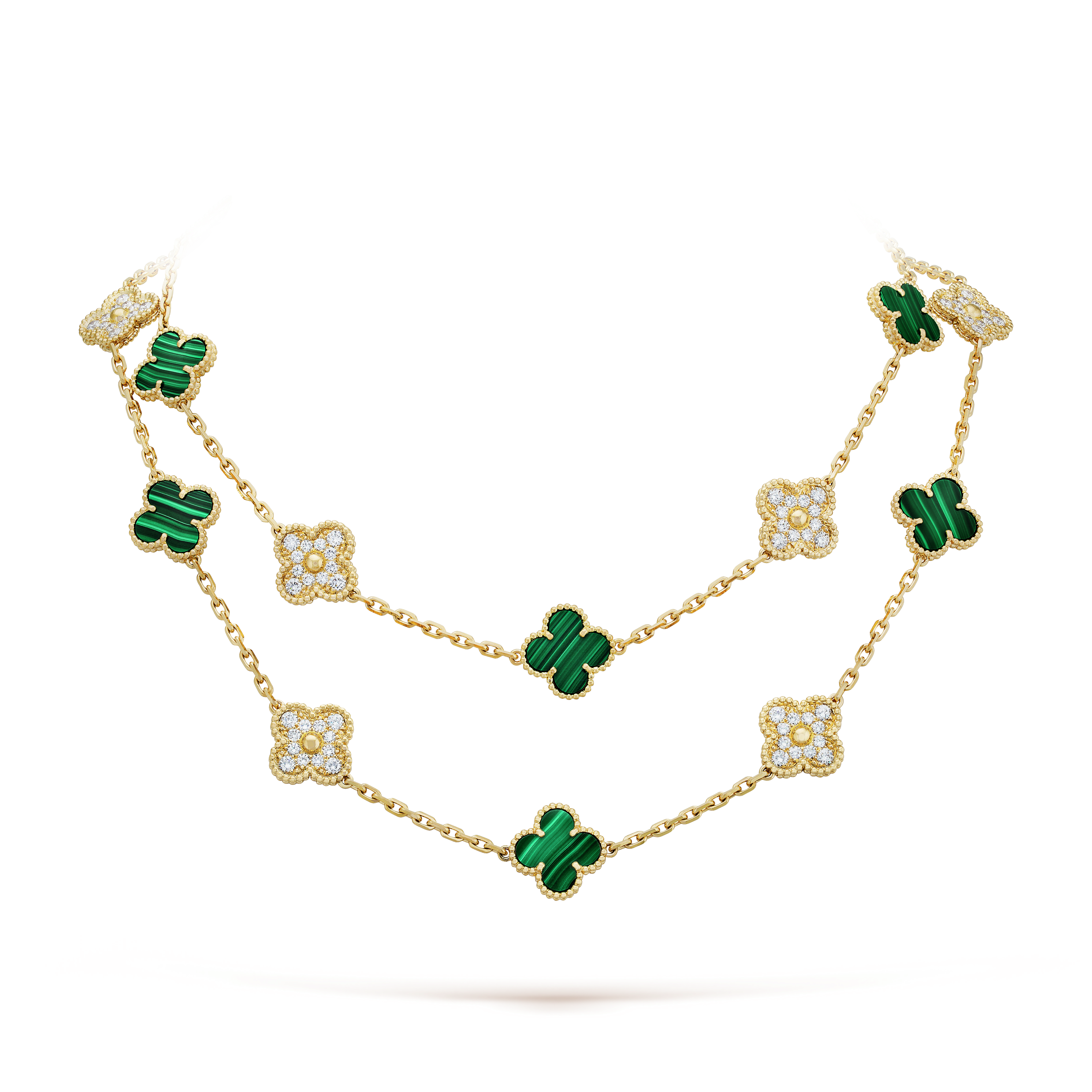 18K Vintage Alhambra 20 Motifs Long Necklace