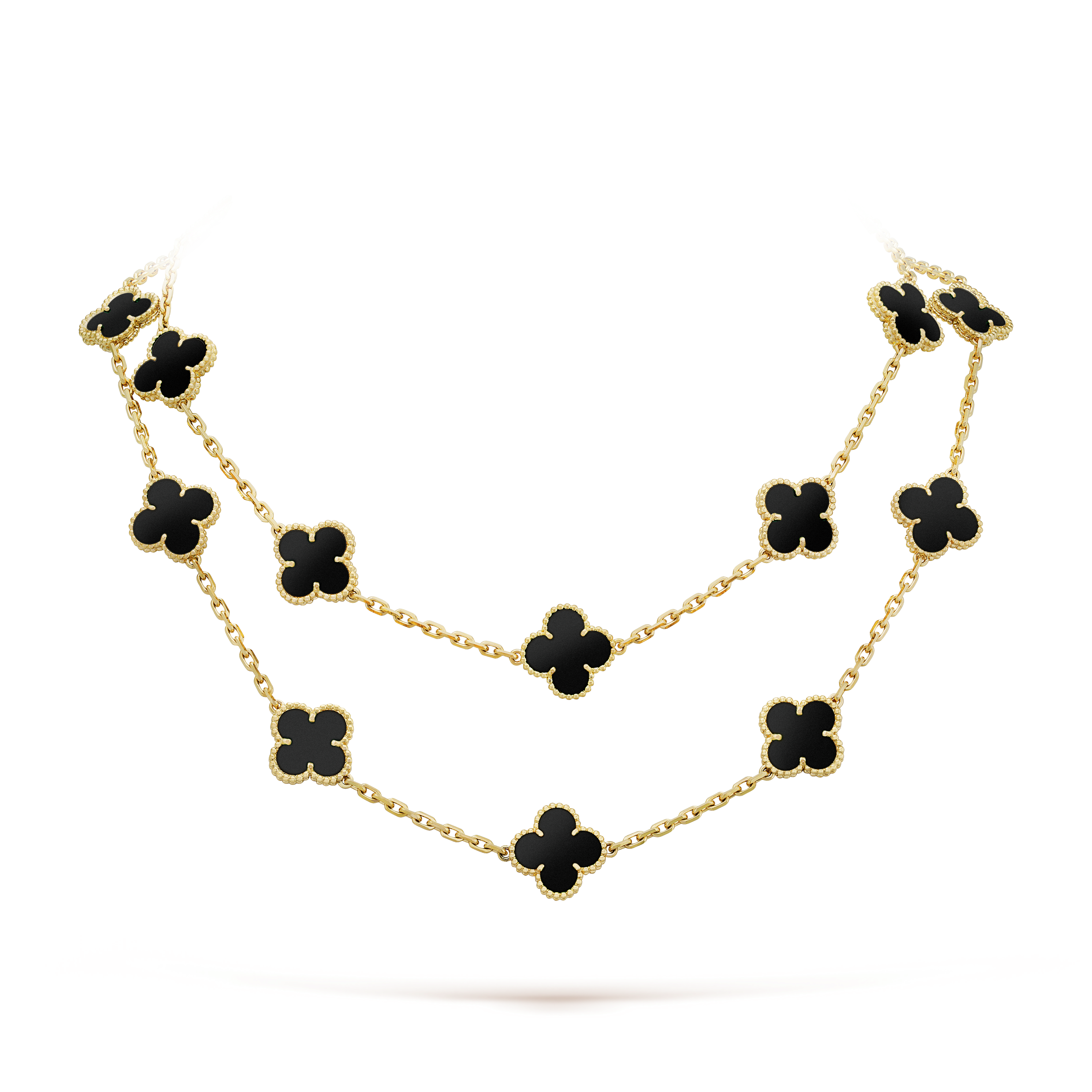 18K Vintage Alhambra 20 Motifs Long Necklace