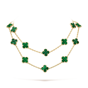 18K Vintage Alhambra 20 Motifs Long Necklace