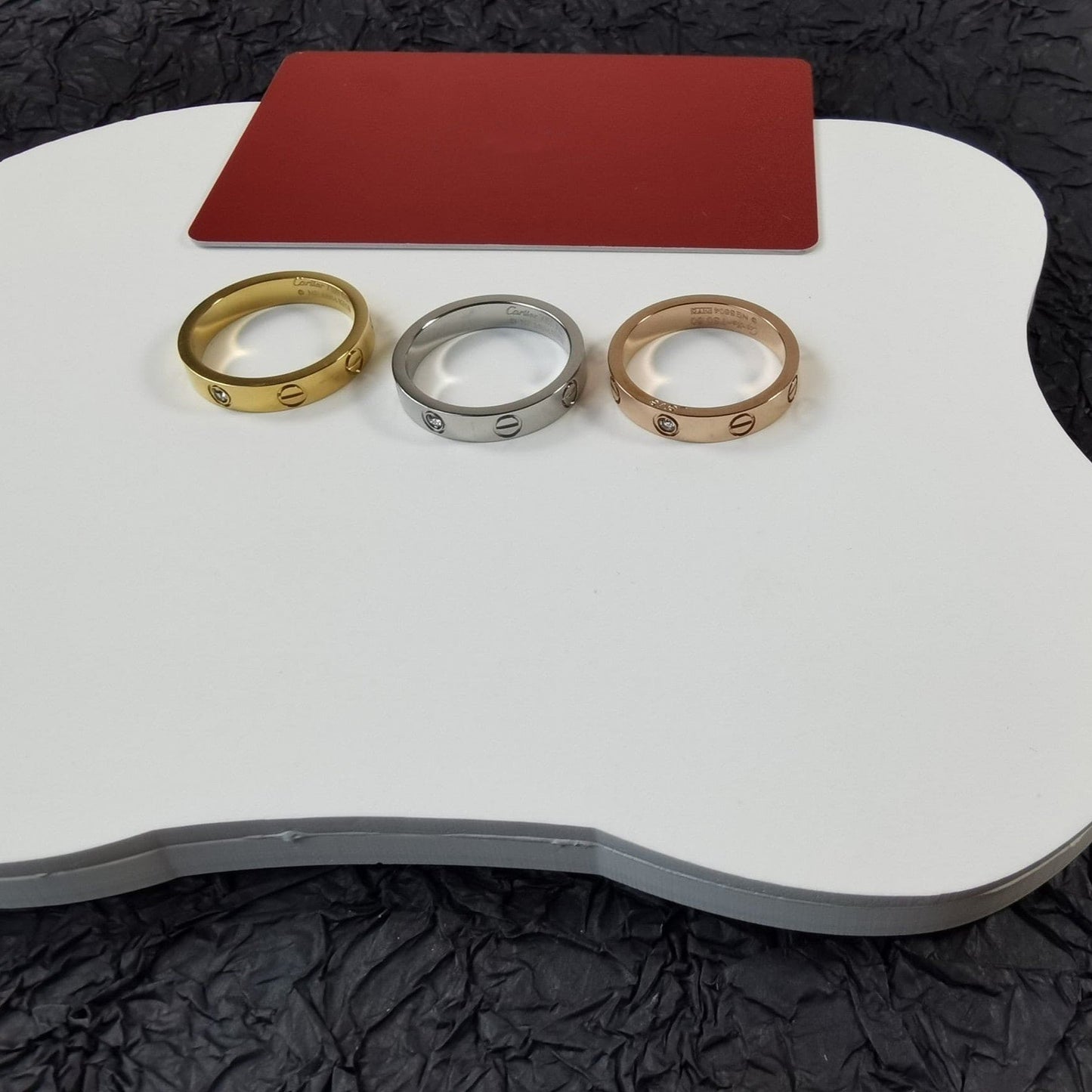 Diamor 18K Love Ring, Small Model, 1 Diamond