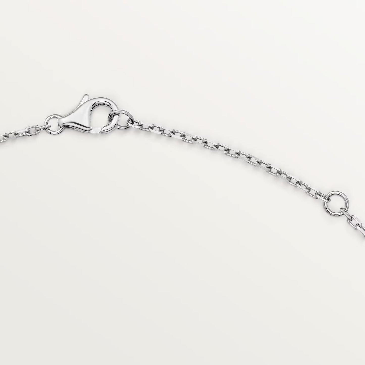 Diamor 18K Love Pendant Necklace, Double-Ring, Diamond-Paved
