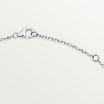 Diamor 18K Love Pendant Necklace, Double-Ring, Diamond-Paved