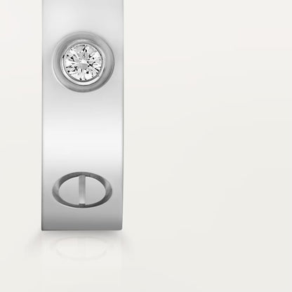 Diamor 18K Love Ring, Small Model, 1 Diamond