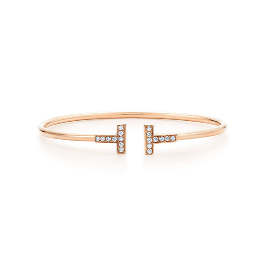 Diamor 18K T Diamond Wire Bracelet
