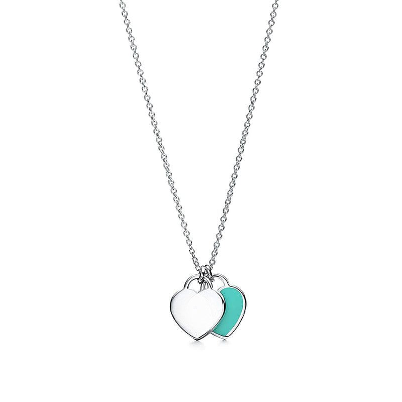 Diamor 18K Red Double Heart Necklaces
