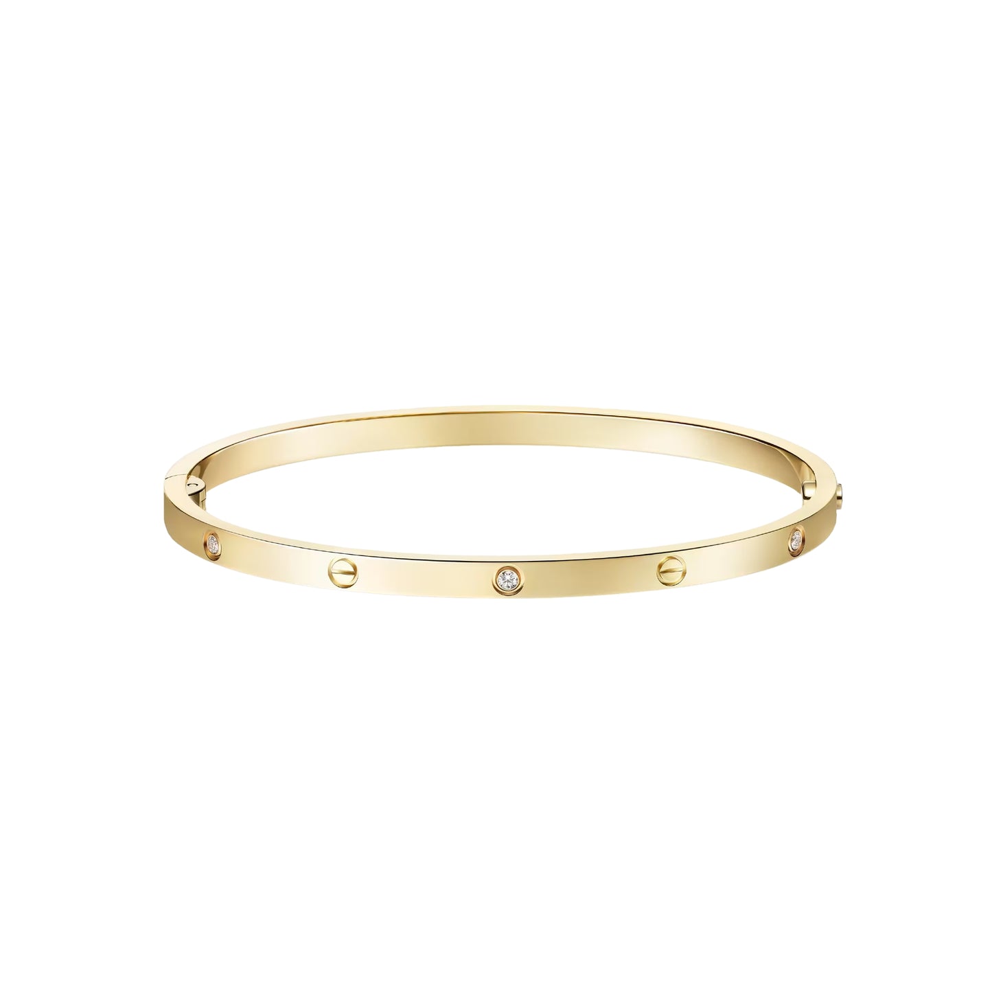 Diamor 18K Love Bracelet, Small Model, 6 Diamonds