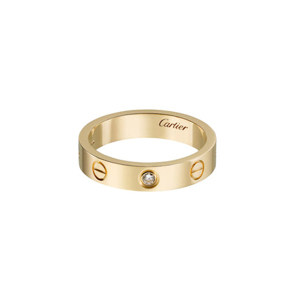 Diamor 18K Love Ring, Small Model, 1 Diamond