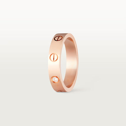 Diamor 18K Love Ring, Small Model, 1 Diamond