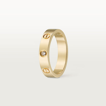 Diamor 18K Love Ring, Small Model, 1 Diamond