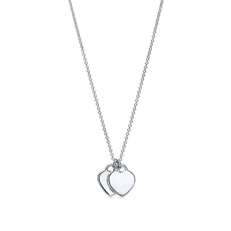 Diamor 18K Red Double Heart Necklaces