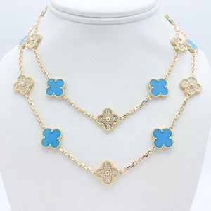 18K Vintage Alhambra 20 Motifs Long Necklace