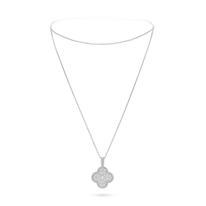 18K Magic Alhambra One Motifs Diamonds Necklace