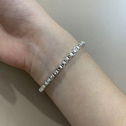 Diamor 18K T Venetian Link Bracelet