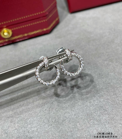 Diamor 18K Juste Un Clou Diamonds Earrings