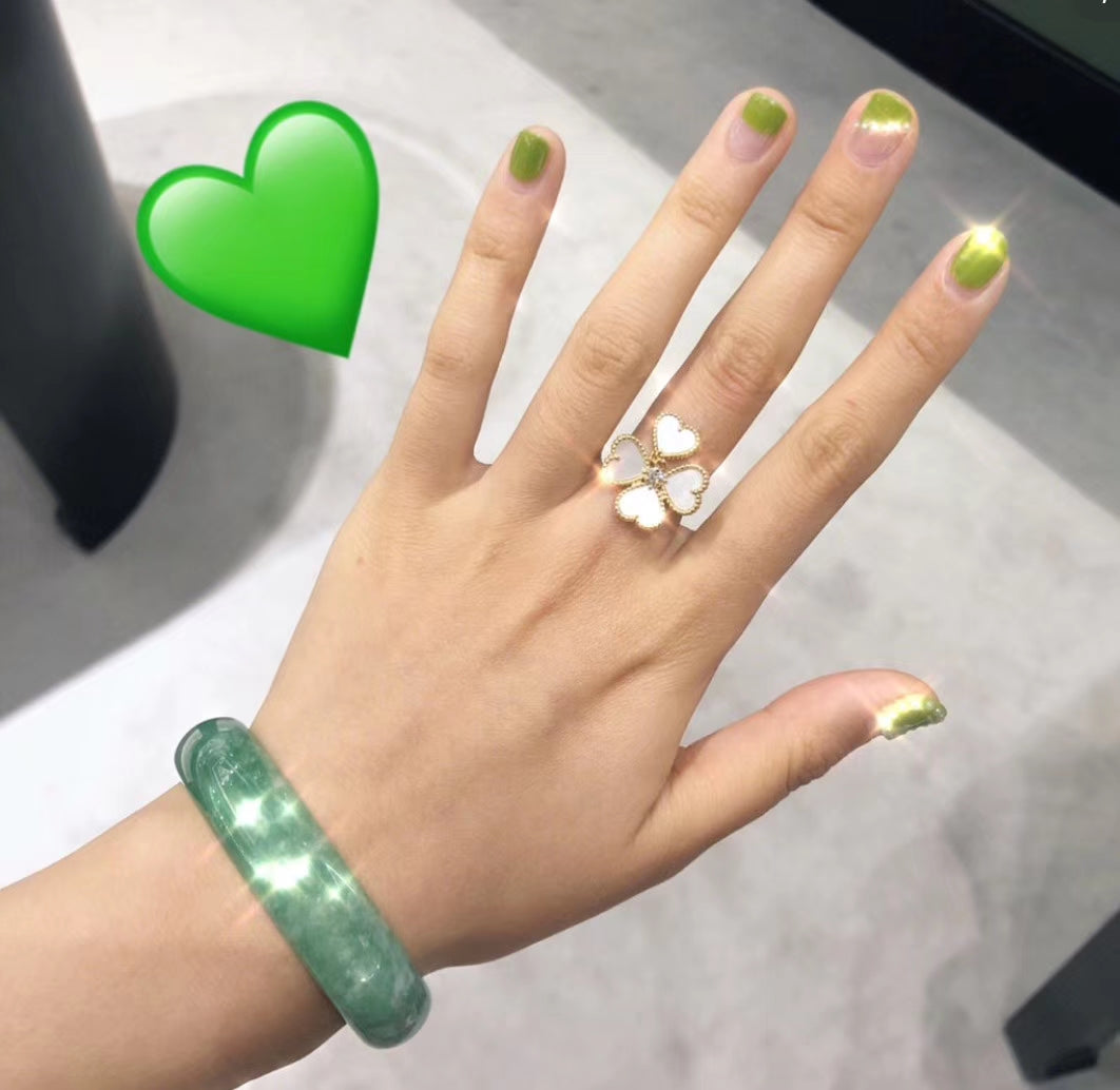 Diamor 18K Sweet Alhambra Effeuillage Pearls Ring