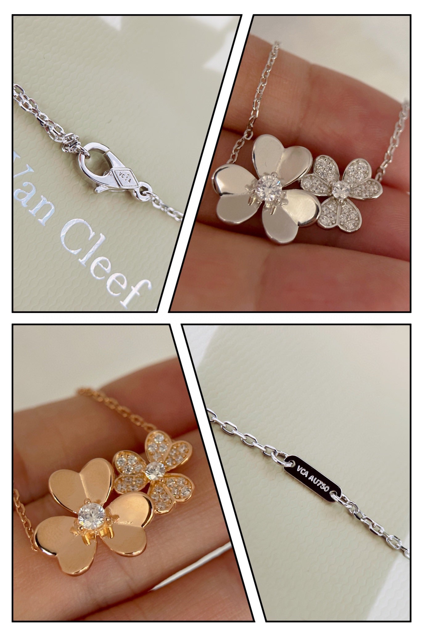 Diamor 18K Frivole Clover Clover Necklace