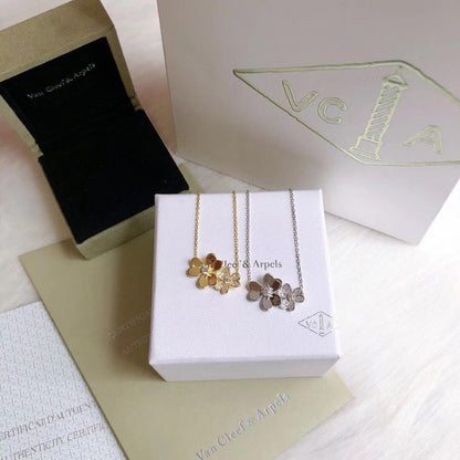 Diamor 18K Frivole Clover Clover Necklace