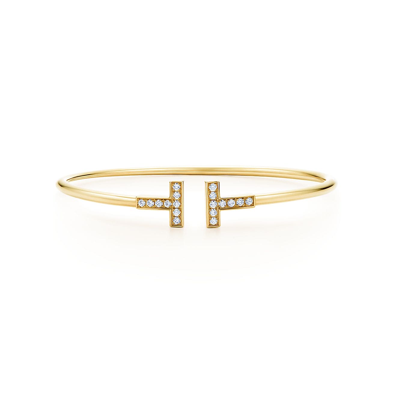 Diamor 18K T Diamond Wire Bracelet