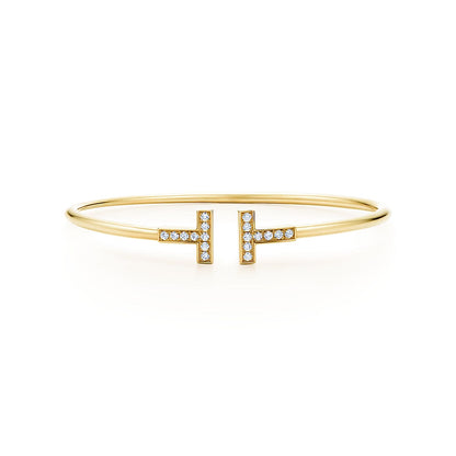 Diamor 18K T Diamond Wire Bracelet